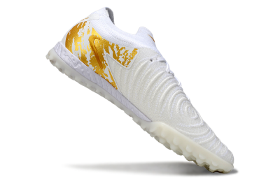 Nike Phantom GX 2 Elite TF Low-Tops Soccer Shoes - White/Gold