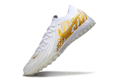 Nike Phantom GX 2 Elite TF Low-Tops Soccer Shoes - White/Gold
