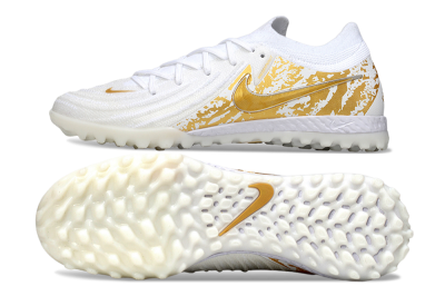 Nike Phantom GX 2 Elite TF Low-Tops Soccer Shoes - White/Gold