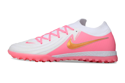 Nike Phantom GX 2 Elite TF Low-Tops Soccer Shoes - White/Pink/Gold
