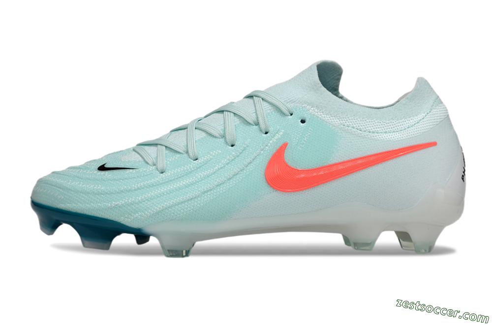Nike Phantom GX 2 Elite FG Low-Tops Soccer Cleats - Jade/Red/Black 2