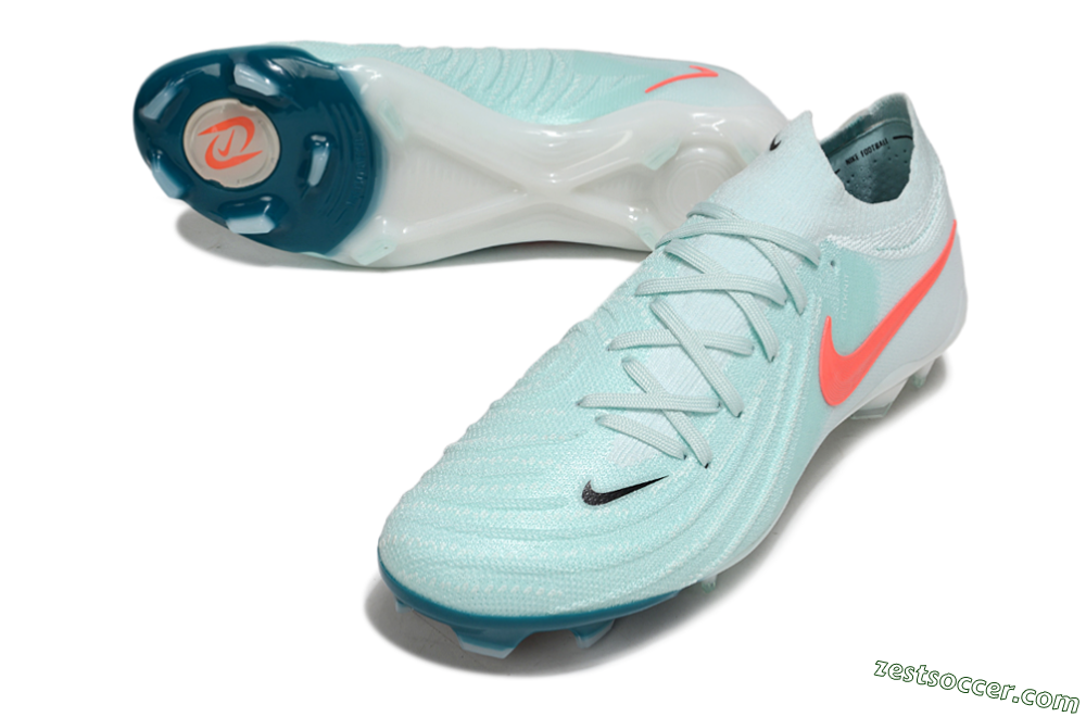 Nike Phantom GX 2 Elite FG Low-Tops Soccer Cleats - Jade/Red/Black 3
