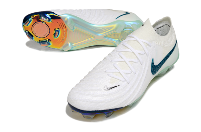 Nike Phantom GX 2 Elite FG Low-Tops Soccer Cleats - White/Black/Jade