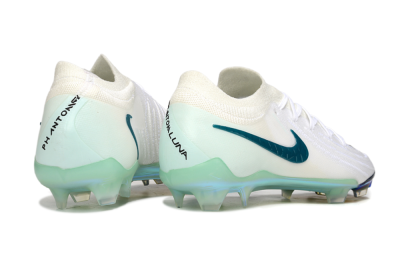 Nike Phantom GX 2 Elite FG Low-Tops Soccer Cleats - White/Black/Jade