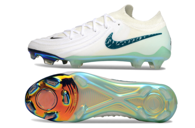 Nike Phantom GX 2 Elite FG Low-Tops Soccer Cleats - White/Black/Jade