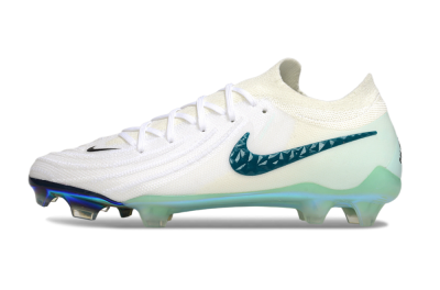 Nike Phantom GX 2 Elite FG Low-Tops Soccer Cleats - White/Black/Jade
