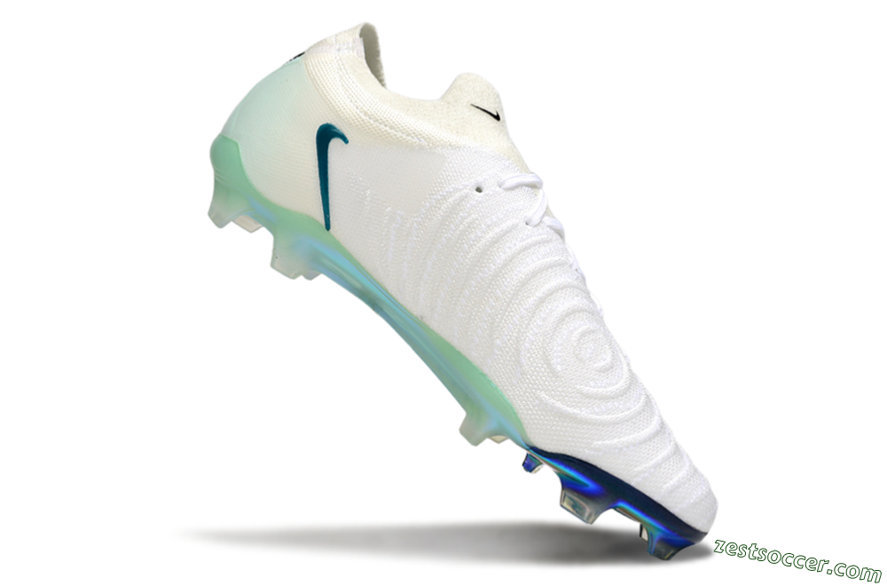 Nike Phantom GX 2 Elite FG Low-Tops Soccer Cleats - White/Black/Jade 4