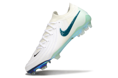 Nike Phantom GX 2 Elite FG Low-Tops Soccer Cleats - White/Black/Jade