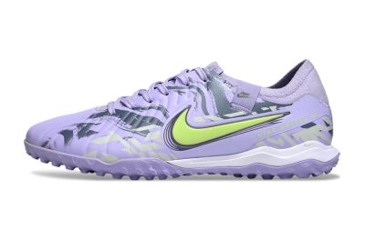 Nike Tiempo Legend 10 Pro TF Low-Tops Soccer Shoes - Purple/Black/Yellow