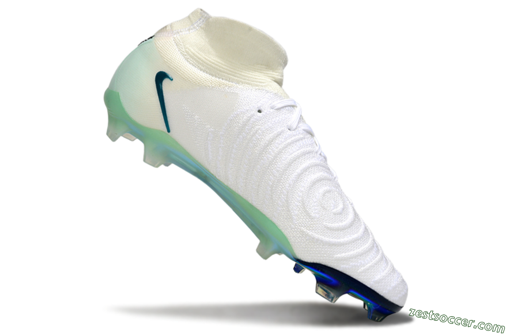 Nike Phantom Luna Elite NU FG Low-Tops Soccer Cleats - White/Black/Jade 4