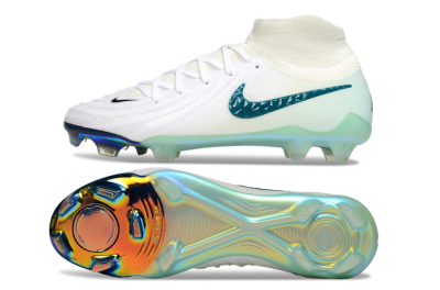 Nike Phantom Luna Elite NU FG Low-Tops Soccer Cleats - White/Black/Jade