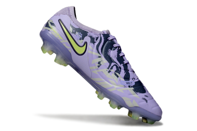 Nike Tiempo Legend 10 Elite FG Low-Tops Soccer Cleats - Purple/Black/Yellow