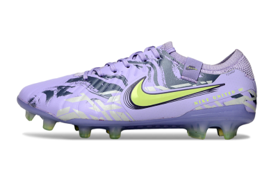 Nike Tiempo Legend 10 Elite FG Low-Tops Soccer Cleats - Purple/Black/Yellow