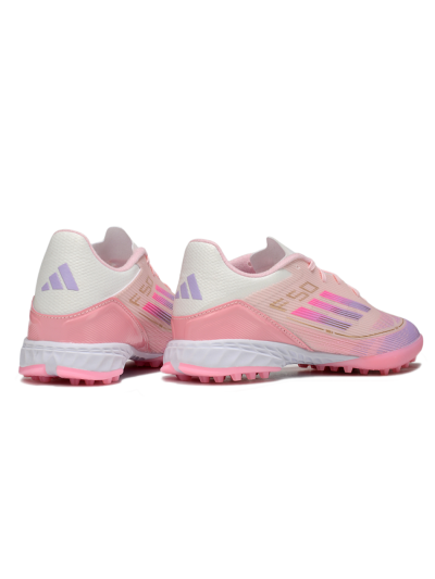 Adidas F50 Pro TF Low-Tops Soccer Shoes - Pink/Purple/Gold