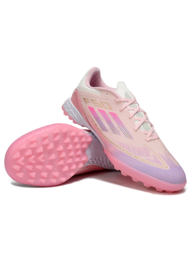 Adidas F50 Pro TF Low-Tops Soccer Shoes - Pink/Purple/Gold