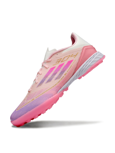 Adidas F50 Pro TF Low-Tops Soccer Shoes - Pink/Purple/Gold