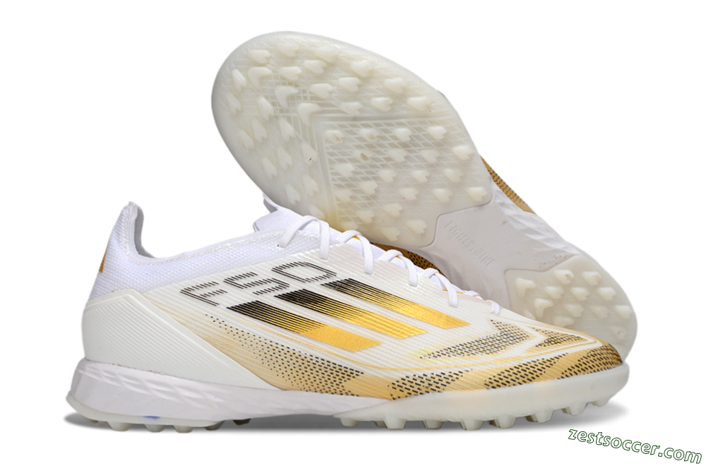 Adidas F50 Elite Kings League TF Low-Tops Soccer Shoes - White/Yellow/Black 0