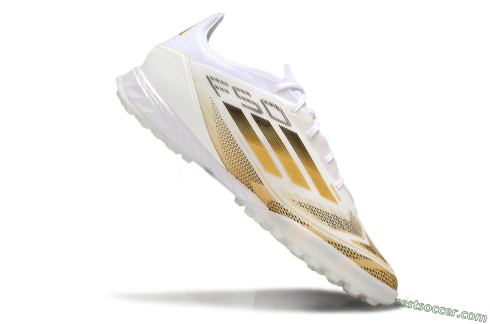 Adidas F50 Elite Kings League TF Low-Tops Soccer Shoes - White/Yellow/Black 4