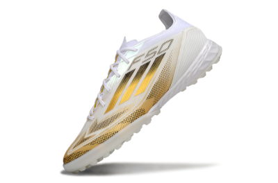 Adidas F50 Elite Kings League TF Low-Tops Soccer Shoes - White/Yellow/Black