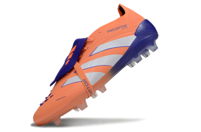 Adidas Predator Elite Foldover Tongue FG Low-Tops Soccer Cleats - Orange/White/Blue
