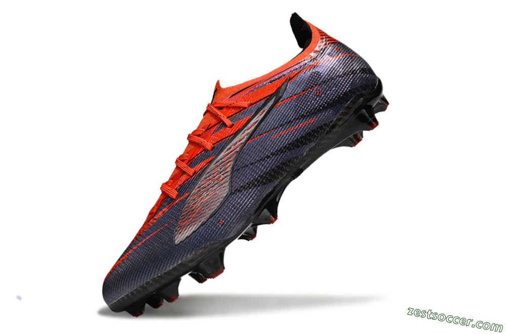 Puma Ultra 5 Ultimate FG Low-Tops Soccer Cleats - Blue/Black/Red 5