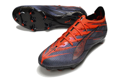 Puma Ultra 5 Ultimate FG Low-Tops Soccer Cleats - Blue/Black/Red