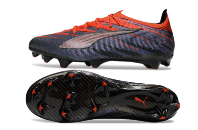 Puma Ultra 5 Ultimate FG Low-Tops Soccer Cleats - Blue/Black/Red