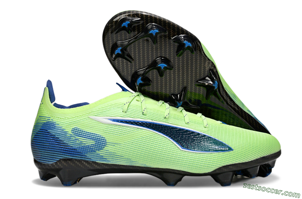 Puma Ultra 5 Ultimate FG Low-Tops Soccer Cleats - Yellow/Blue/White 0