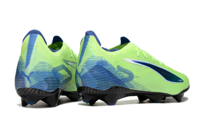 Puma Ultra 5 Ultimate FG Low-Tops Soccer Cleats - Yellow/Blue/White
