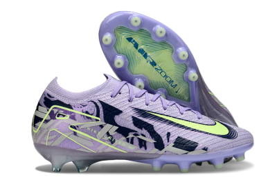 Nike Air Zoom Mercurial Vapor 16 Elite AG Low-Tops Soccer Cleats - Purple/Black/Yellow