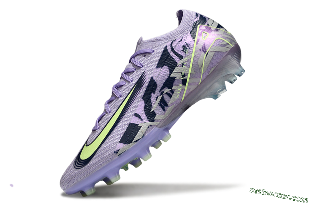 Nike Air Zoom Mercurial Vapor 16 Elite AG Low-Tops Soccer Cleats - Purple/Black/Yellow 5