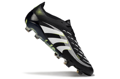Adidas Predator 25 Elite FG Low-Tops Soccer Cleats - Black/White/Yellow