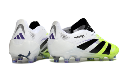 Adidas Predator 25 Elite FG Low-Tops Soccer Cleats - White/Yellow/Black