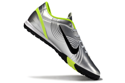 Nike Air Zoom Mercurial Vapor 16 Academy TF Low-Tops Soccer Shoes - Silver/Black/Yellow