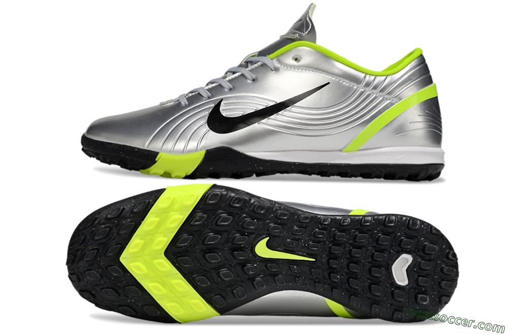 Nike Air Zoom Mercurial Vapor 16 Academy TF Low-Tops Soccer Shoes - Silver/Black/Yellow 1