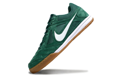 Nike Lunar Gato 2 IC Low-Tops Soccer Shoes - Green/White/Brown