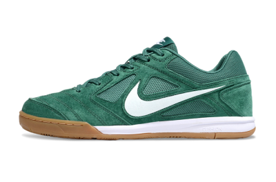 Nike Lunar Gato 2 IC Low-Tops Soccer Shoes - Green/White/Brown