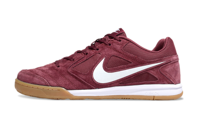 Nike Lunar Gato 2 IC Low-Tops Soccer Shoes - Red/White/Brown