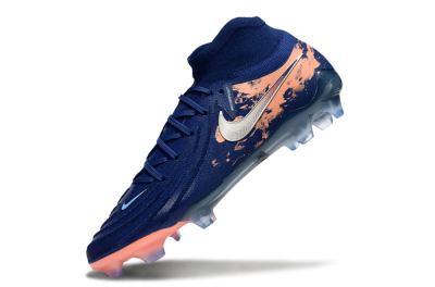 Nike Phantom Luna Elite FG High-Tops Soccer Cleats - Blue/White/Orange