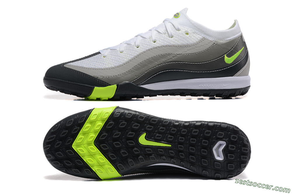 Nike Air Zoom Mercurial Vapor 16 Elite TF Low-Tops Soccer Shoes - White/Grey/Yellow 1