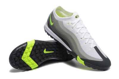 Nike Air Zoom Mercurial Vapor 16 Elite TF Low-Tops Soccer Shoes - White/Grey/Yellow