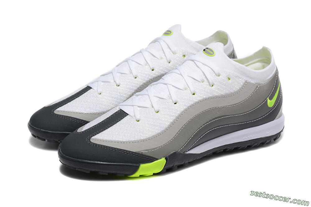 Nike Air Zoom Mercurial Vapor 16 Elite TF Low-Tops Soccer Shoes - White/Grey/Yellow 5