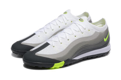 Nike Air Zoom Mercurial Vapor 16 Elite TF Low-Tops Soccer Shoes - White/Grey/Yellow