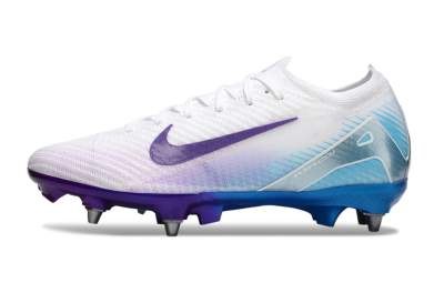 Nike Air Zoom Mercurial Vapor 16 Elite SG Low-Tops Soccer Cleats - White/Purple/Jade