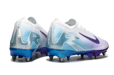 Nike Air Zoom Mercurial Vapor 16 Elite SG Low-Tops Soccer Cleats - White/Purple/Jade