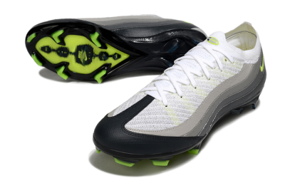 Nike Air Zoom Mercurial Vapor 16 Elite FG Low-Tops Soccer Cleats - White/Grey/Yellow