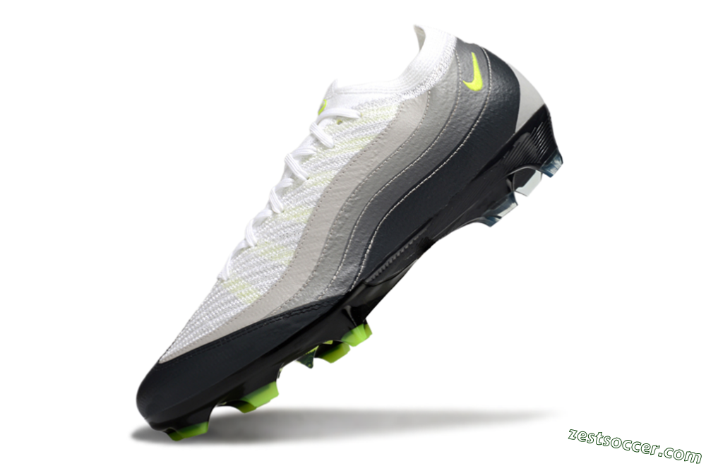 Nike Air Zoom Mercurial Vapor 16 Elite FG Low-Tops Soccer Cleats - White/Grey/Yellow 5