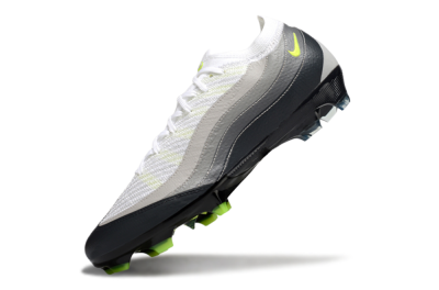 Nike Air Zoom Mercurial Vapor 16 Elite FG Low-Tops Soccer Cleats - White/Grey/Yellow