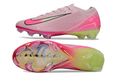Nike Air Zoom Mercurial Vapor 16 Elite FG Low-Tops Soccer Cleats - Pink/White/Yellow