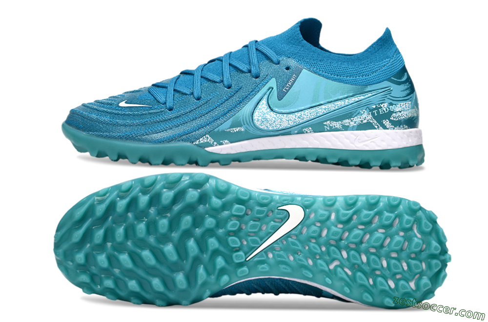 Nike Phantom GX 2 Elite TF Low-Tops Soccer Shoes - Blue/White 1